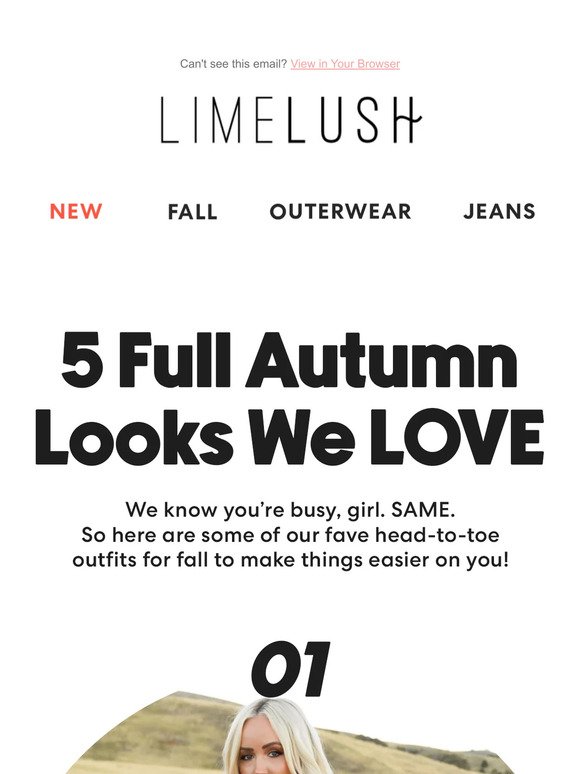 5 Easy Fall Looks You'll LOVE