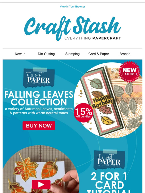 Autumn Is Here With NEW It's Just Paper Collection!