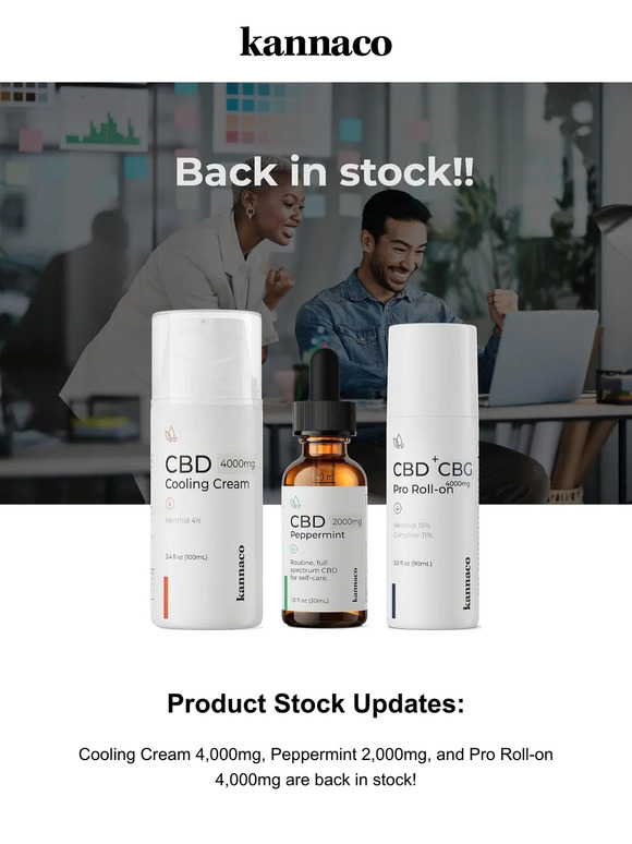 Products back in stock! Cooling Cream 4k; Peppermint Tincture 2k