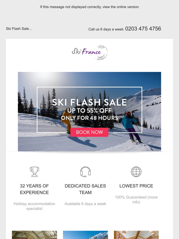 Ski Flash Sale now live! Save up to 55% in the first 48 hours