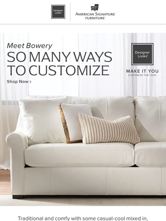 American Signature Furniture This sofa is giving us all the feels