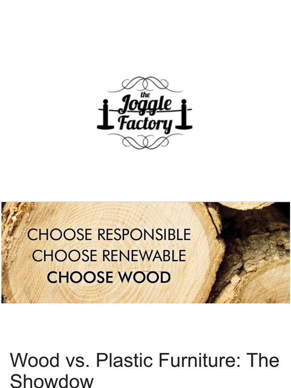 The Joggle Factory Showdown Wood vs Plastic Furniture Milled