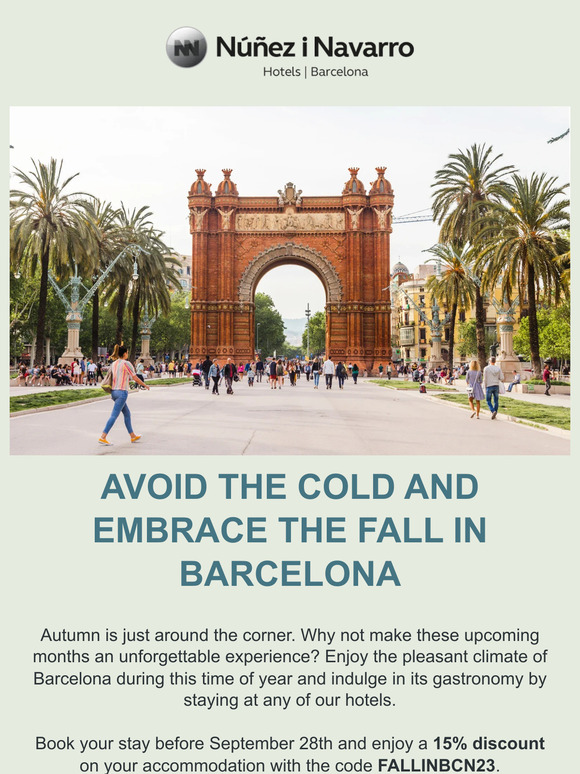 Avoid the cold and embrace the fall in Barcelona