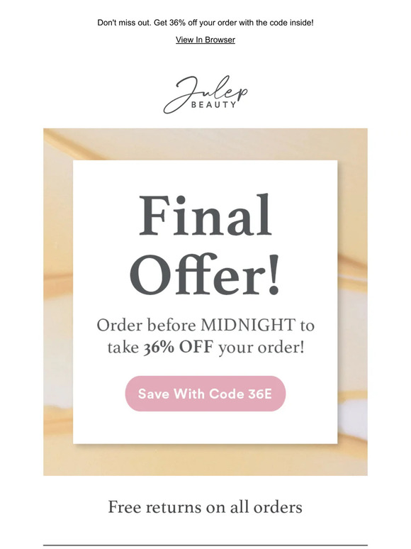 🔔 Today's Sale Ends at 12:00 AM
