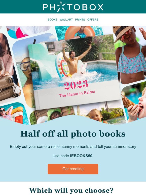 50% off photo books 🎉