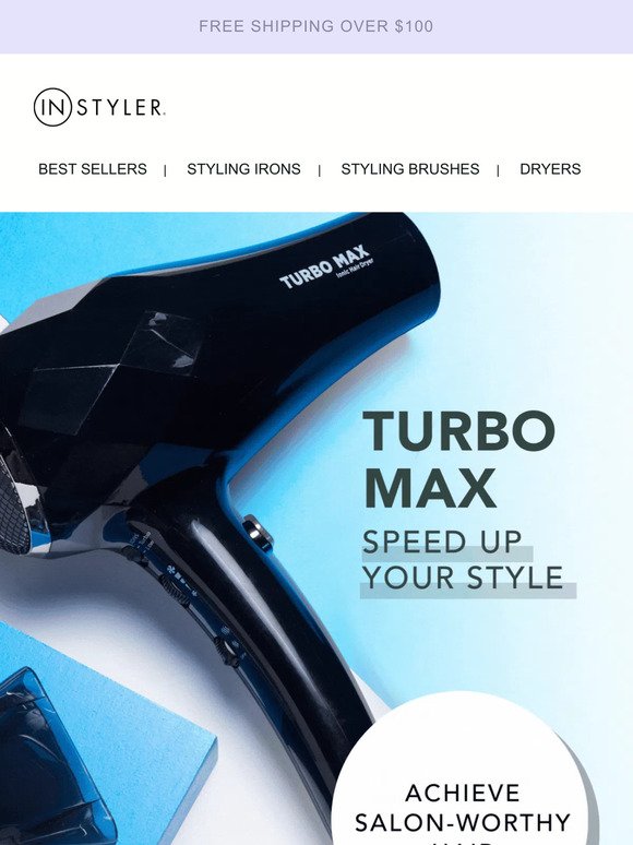 Speed Up Your Style: TURBO MAX Dries Hair 35% Faster!