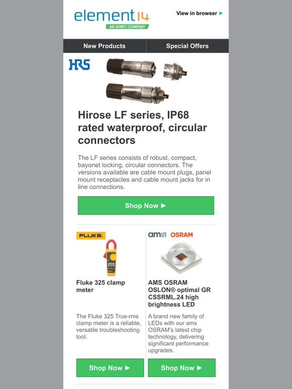 Check out the latest products from leading manufacturers