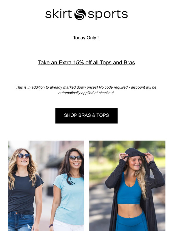 👀Look ! Extra 15% off Bras and Tops