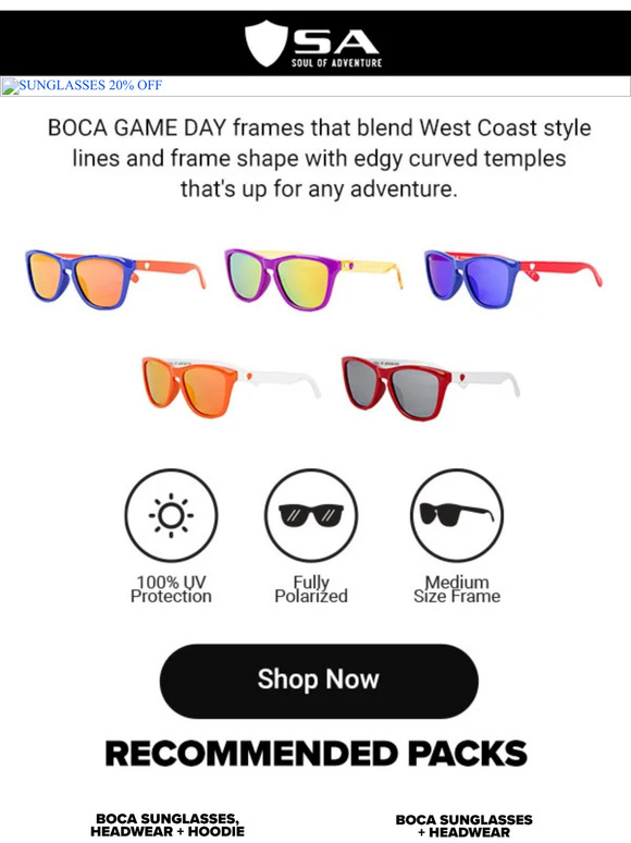 Match Our Gameday Sunglasses With Your Team
