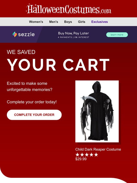🛒 You left something in your cart! 🛒