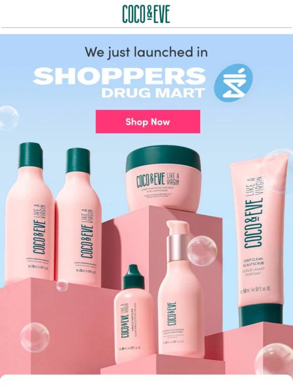 Now in Shoppers Drug Mart!