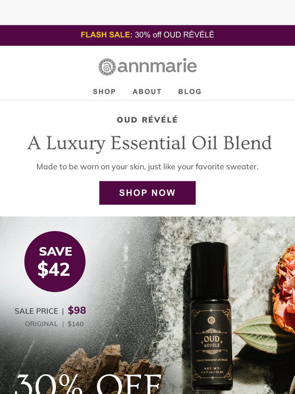 Flash sale for fragrant lovers of treasured decadence.