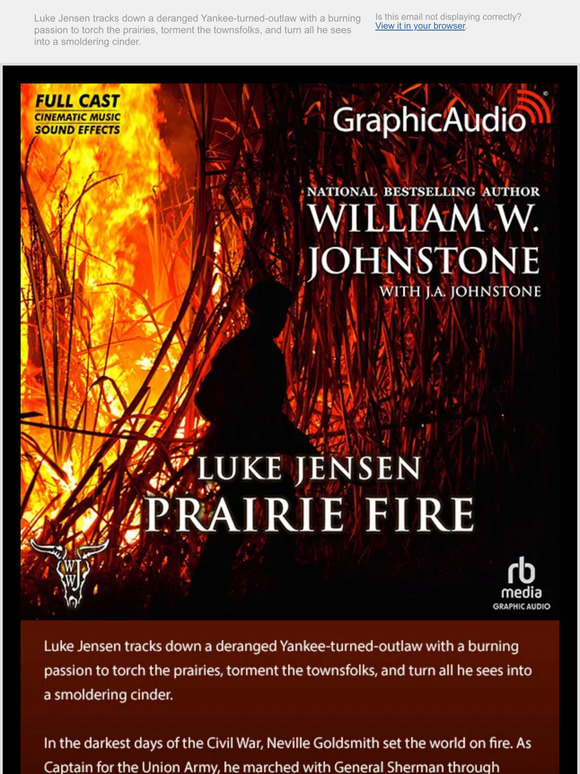 Luke Jensen tracks down a deranged Yankee-turned-outlaw with a burning passion