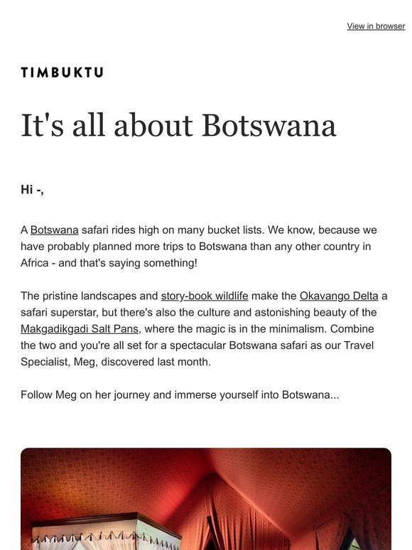 An adventure in Botswana with Meg 🇧🇼