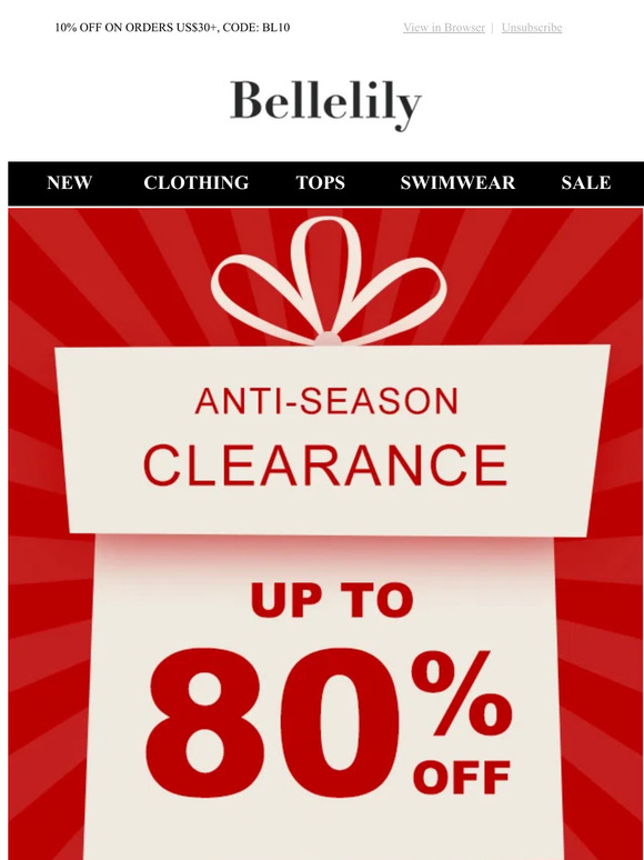 🎊Anti-season Clearance, Up To 80% OFF!