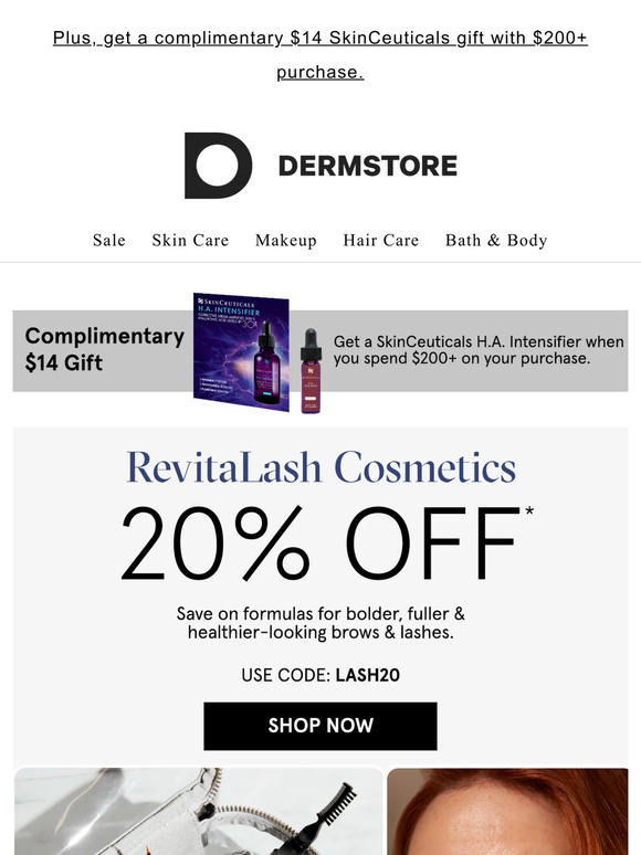 "Amazing!" — 20% off 5-star RevitaLash Cosmetics formulas