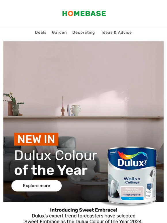 homebase NEW Dulux colour of the year! Milled