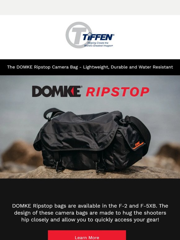The DOMKE Ripstop Camera Bag, Lightweight, Durable and Water Resistant