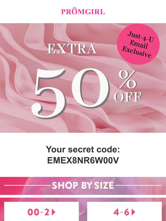 Exclusively For You - Extra 50% Off Sale!