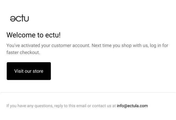 Customer account confirmation