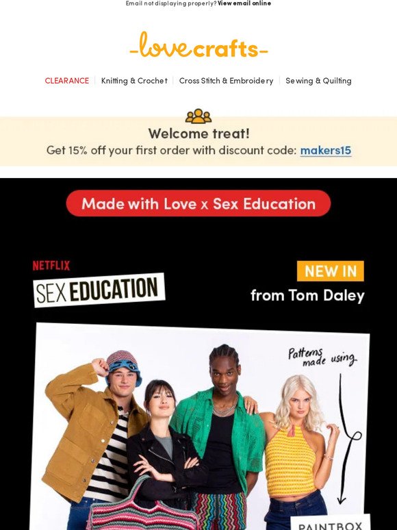 NEW Tom Daley Made With Love x Sex Education Collab ❤️