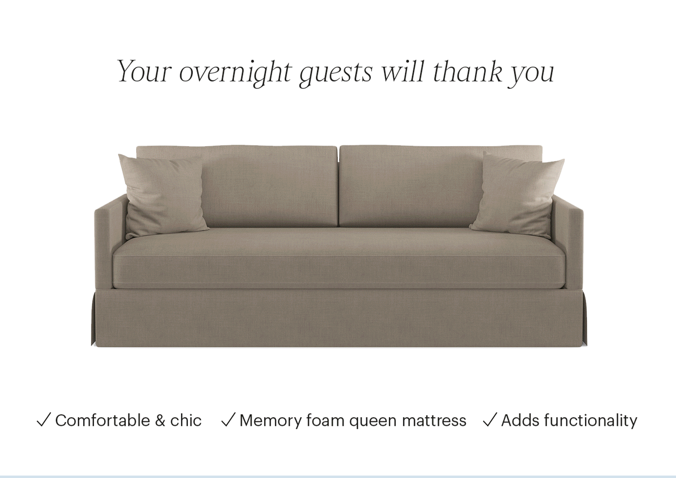 The Inside Introducing the Skirted Sleeper Sofa 😴 Milled