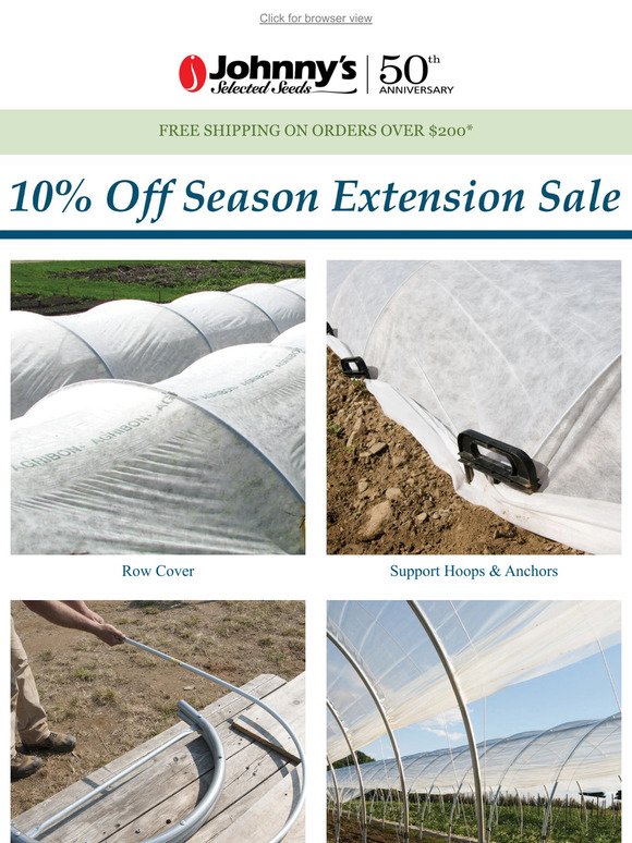 Extend Your Season with 10% Off