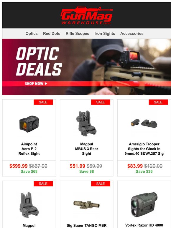 These Deals Are Crystal Clear | Aimpoint Acro P-2 Sight for $600