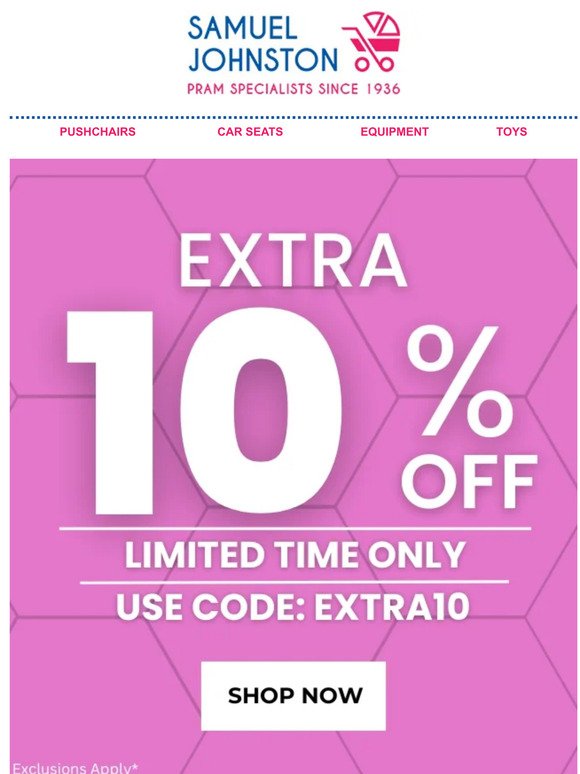 🎉Exclusive 10% Off Code Just For You - EXTRA10