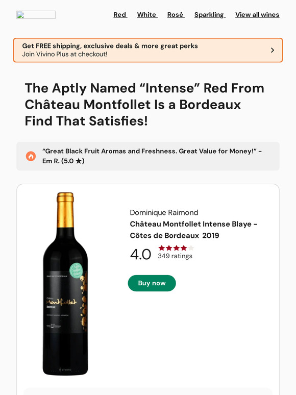 This Bordeaux Red Offers “Immediate Pleasure!” - Pierre C.