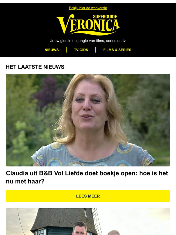 Webwinkel Veronica Magazine: Claudia Uit B&B Vol Liefde Doet Boekje ...