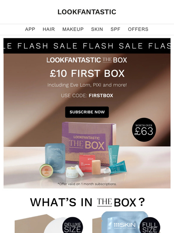 FLASH OFFER ⚡ £10 First Box... (Worth £63!)