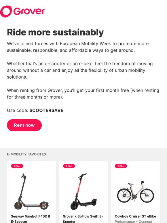The sustainable way to ride