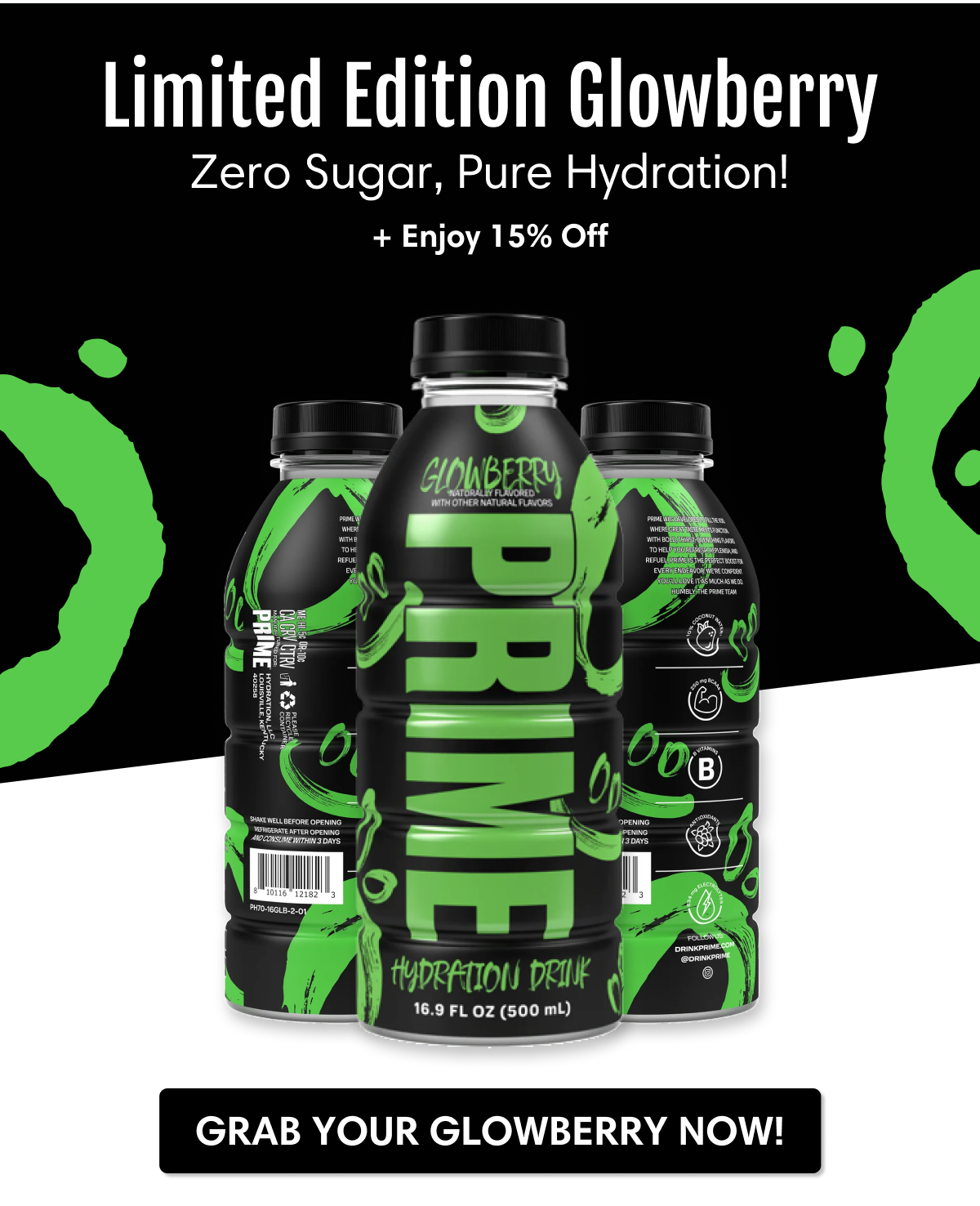 Campus Protein (US): Introducing Glowberry: PRIME's New Limited Edition ...