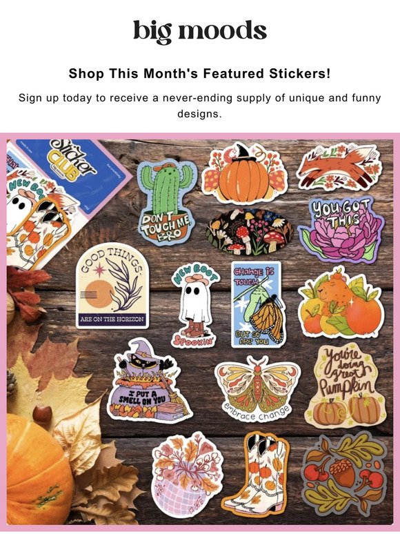 Join Our September Sticker Club!