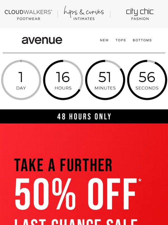 OMG! Take a Further 50% Off* Last Chance Sale | 48 Hours Only