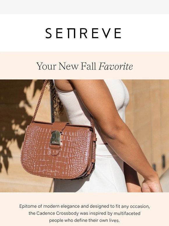 SENREVE - Strap in for the holidays. Our Statement
