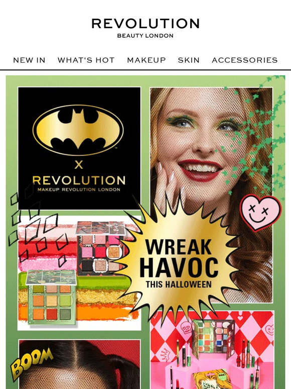 Revolution Beauty Wreak havoc with new DC X Revolution! Milled