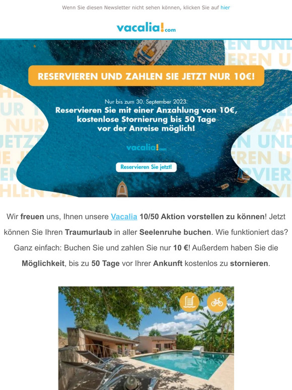 Reservieren und zahlen sie jetzt nur 10€!