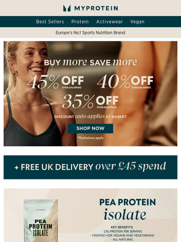 Buy & save is BACK | 45% off £75