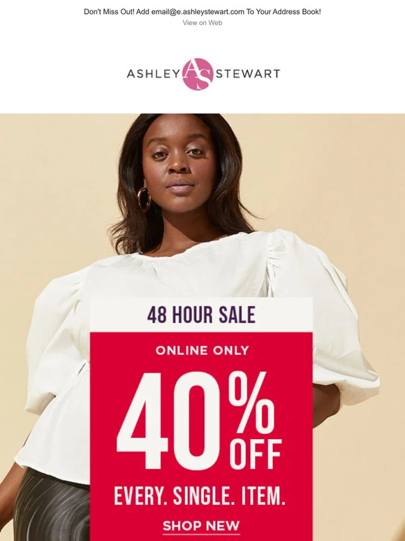 48 HOUR SALE: 40% off ENTIRE SITE