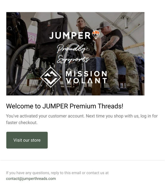 Customer account confirmation