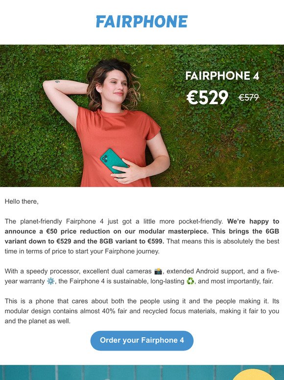 The Fairphone 4: More affordable than ever!