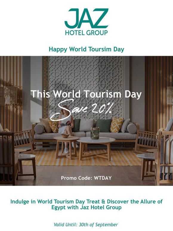Celebrate World Tourism Day Using Promo: WTDAY