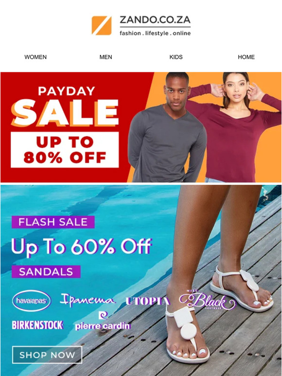 Payday ⚡ Flash Sale on Sandals 🩴