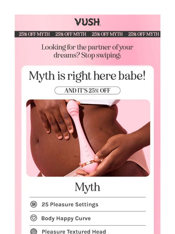 Love at first vibe - 25% off Myth 💓