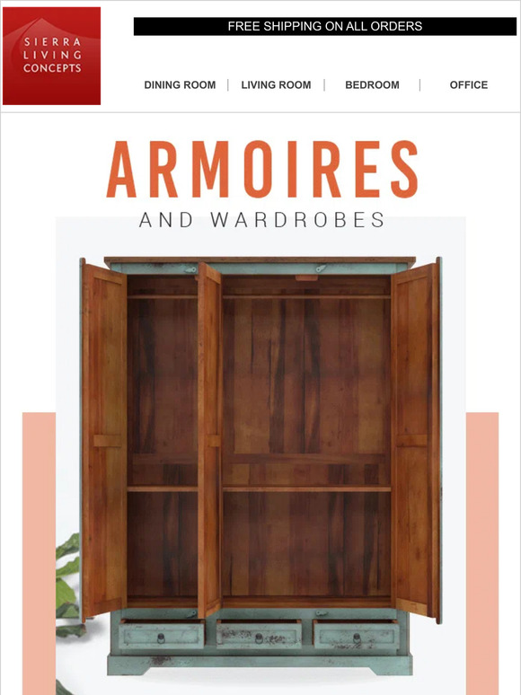 Step into a Tidy Space with Armoire Storage