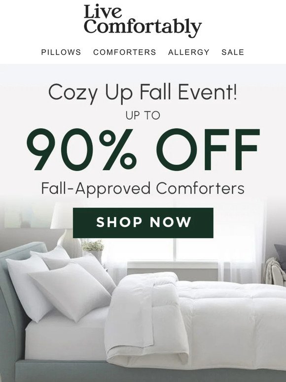 Your Perfect Fall Comforter is Inside!