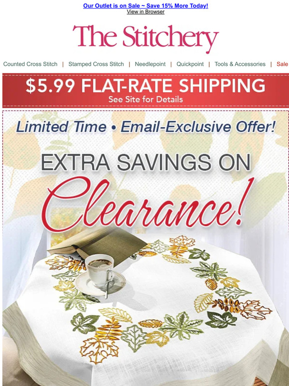 The Stitchery Save an Added 15 Kits, Tools & SO Much More in the