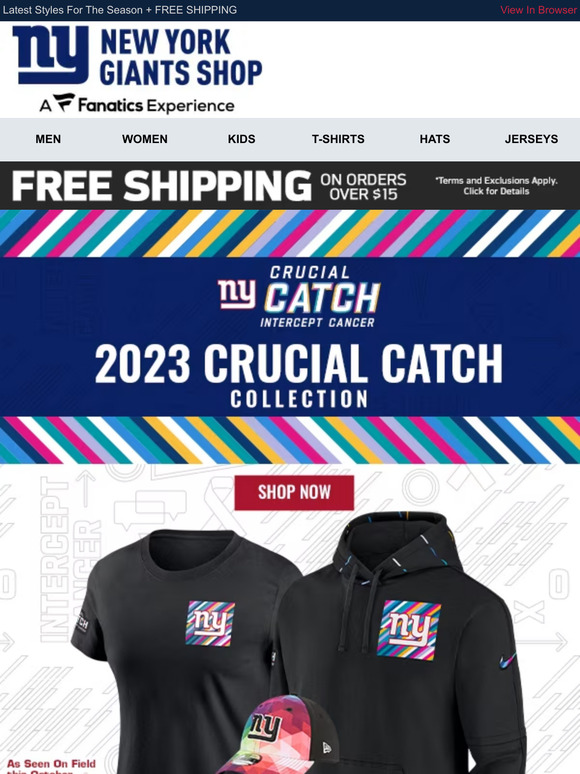 NY Giants Fan Shop: Support in Style for Breast Cancer Awareness Month!